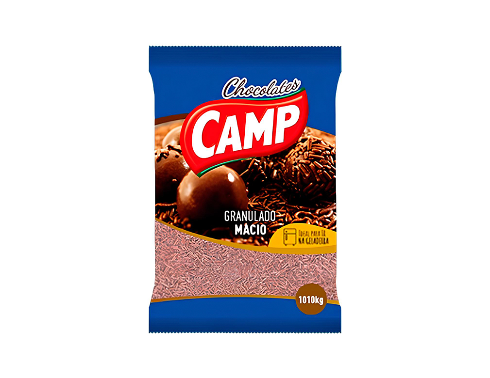 CHOCOLATE GRANULADO MACIO CAMP 1,010 KG (CX 10 PCT)